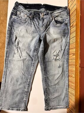 Vigoss Light Blue Denim Jeans with Embellished Back Pockets